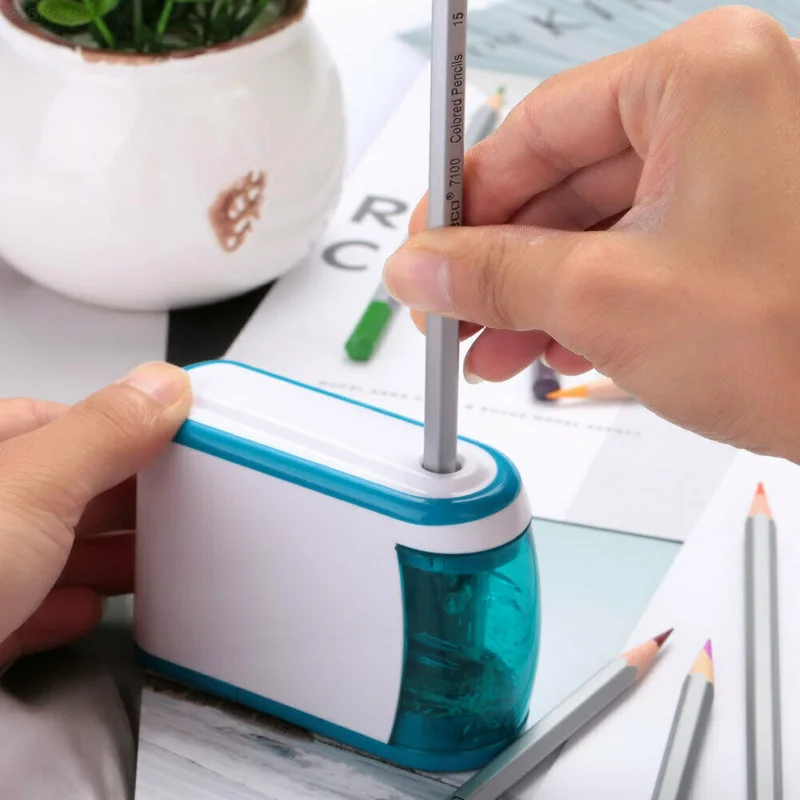 Автоматическая электрическая точилка для карандашей Sacapuntas Electrico школьные канцелярские принадлежности Hi Dropshipping