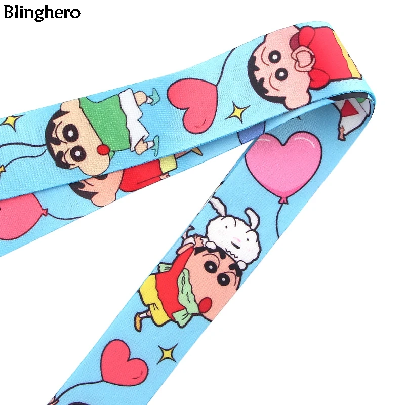 Blinghero Mix Cartoon Pikachu Crayou Shin-chan ремешок для ключей телефона шейный ремешок для USB свисток крутой держатель ID BH0433