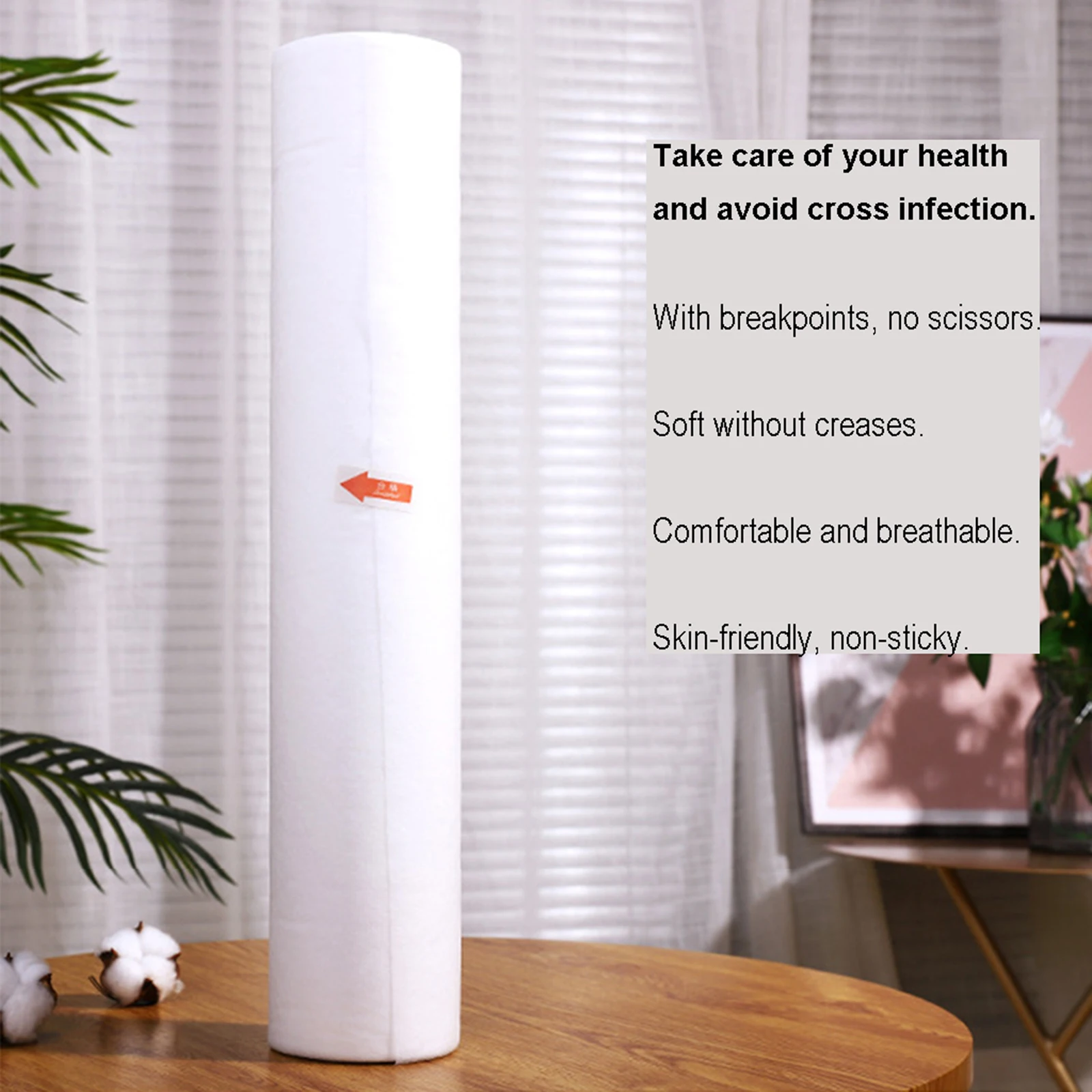 100pcs / roll 55x 70cm Disposable Bed Sheet Massage Tables Disposable Bed Sheets Covers Non-Woven Fabric Massage Bed Sheet White