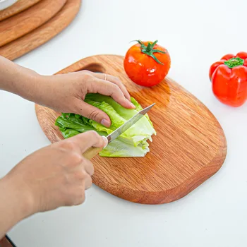 

Ebony Wood Home Kitchen Cutting Board Fruit Chopping Board Bread steak cutting Trays