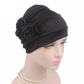 

Chemo Hat Turban Hair Caps Women Floral Headwear Beanies Hiar Loss Cap Ladies Bandana Muslim Head Tool Styling Cover