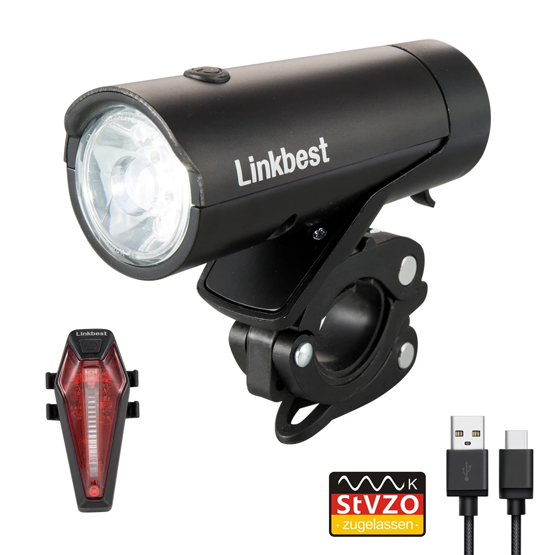 Linkbest 30 Lux Usb Rechargeable Bike Light Set Design