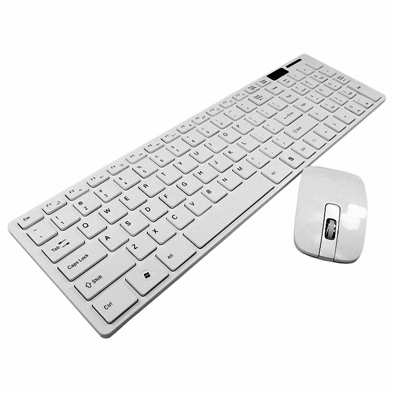 Беспроводная клавиатура и мышь комбо, ультратонкая клавиатура и бесшумная мышь, 2,4 ГГц беспроводное соединение с usb-приемником для ПК Mac