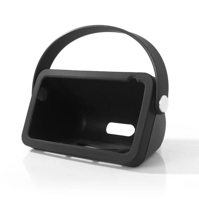 Battery Base for Echo show 5 Portable charger for Echo show 5 holder Rechargeable Backup Battery Echo show 5 Portable case Silicone Case Black