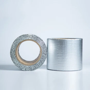 

Newly 5m Aluminum Foil Butyl Rubber Tape Self Adhesive Waterproof For Roof Pipe Repair Caulking Super Fix Duct Tape Repair Tape