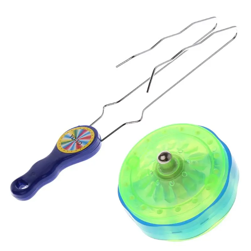 Yoyo Ball Colorful LED Flashing Magic Rail Rolling Flywheel YO-YO Ball Toy Kids Gifts