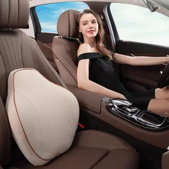 

Memory Foam Breathable Healthcare Lumbar Cushion Back Waist Support Travel Car Seat Waist Pillow Car Interior Accessories