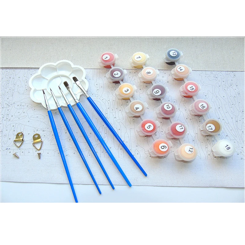 Настенная живопись маслом по номерам DIY раскраска ручной работы наборы для