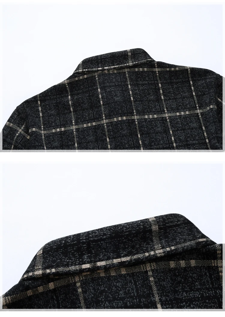 Рубашка для мужчин s Slim Fit с длинными рукавами, рубашки для мужчин, мужская рубашка в стиле кэжуал, 2019, осенняя клетчатая M-7XL, Chemise Homme