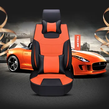 

leather car seat cover for auto hyundai solaris ssangyong actyon opel zafira volvo xc60 tiguan vw car accessories car styling