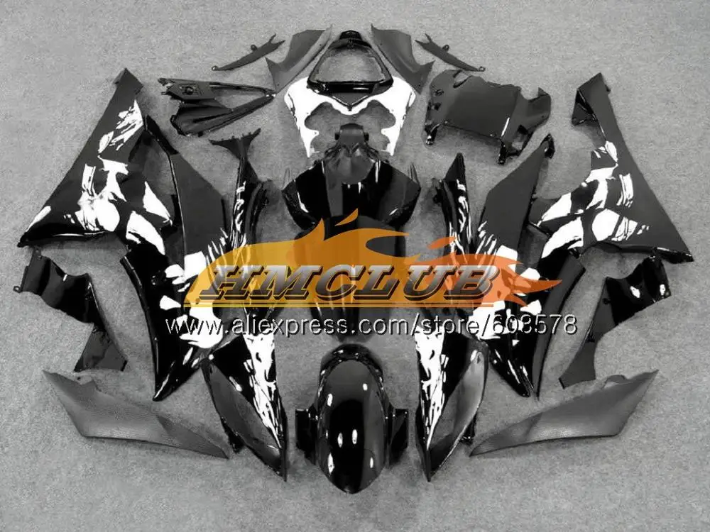 Инъекций для YAMAHA YZF600 YZF R6 2008 57CL. 13 YZF 600 R 6 YZF-R6 YZFR6 08 09, 10, 11, 12, 13, 14, 15, 16 лет синий Обтекатели с пламенем - Цвет: No. 8