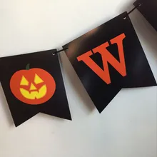 Счастливого Хэллоуина подвесной флаг счастливый Хэллоуин тыква лампы украшения вечерние подвесной Флаг Хэллоуин искусство латте висит флаг