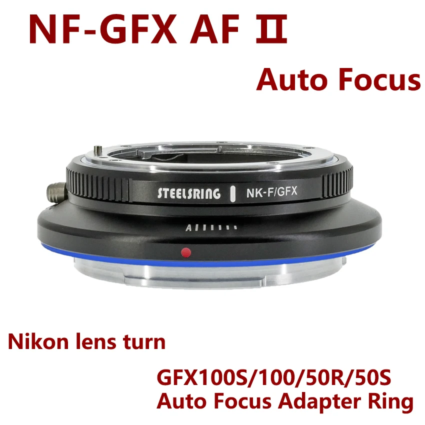 STEELSRING NIK GFX II AF lens adapter ring for Nikon lens to Fujifilm