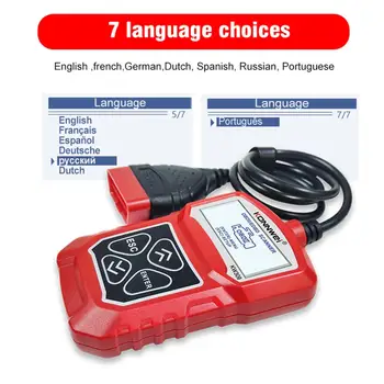 

Drop Shipping KONNWEI KW309 OBDII Diagnostic Scanner Vehicle Engine Diagnosis Code Reader Car Battery Teste 3P