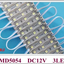 SMD 5054 Светодиодный модуль для знака Канала Письма светодиодный светильник Модуль DC12V 3 светодиодный 1,2 Вт 130lm 64 мм* 9 мм* 4 мм Высокая яркость