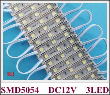 

SMD 5054 LED module for sign channel letter LED light module DC12V 3 led 1.2W 130lm 64mm*9mm*4mm high bright
