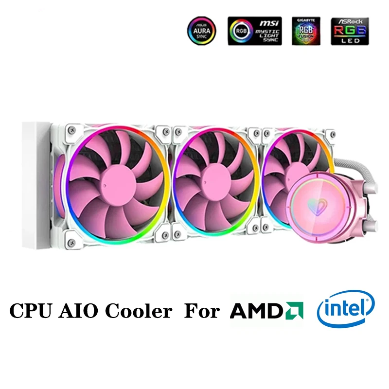 360 комплект водяного охлаждения процессора AIO для Intel/AMD все в одном радиатор 5 3PIN