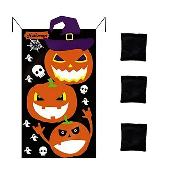 

Halloween Party Game Supplies Bean Bags Halloween Banners Games Pumpkin Cute for Children Family Shops Games