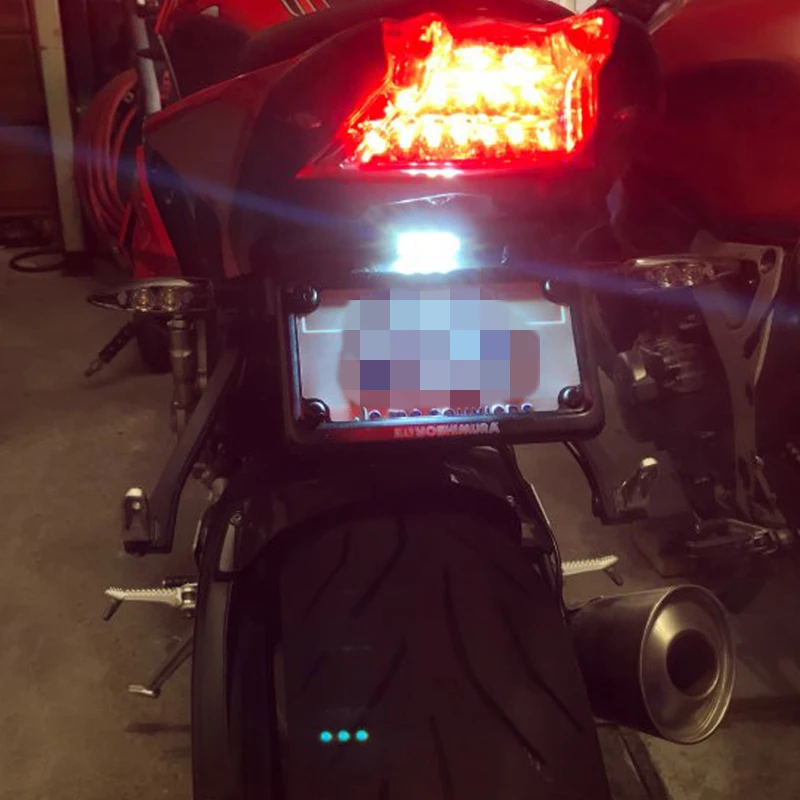License Plate Holder Motorcycle License Plate Holder For BMW S1000RR 2010-S1000R 2014-20 HP4 2009-2014 Motorcycle Rear Tail Tidy License Plate Holder Fender Eliminator kit