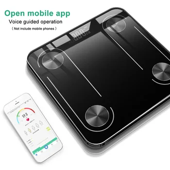 

Smart APP Bluetooth Scale Electronic Body Health Scale Weighing Measurement Body Fat Scale Weight Water Muscle Mass BMI
