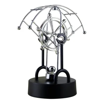 

1Piece Kinetic Art ! Mobile Milky Way Gizmos Perpetual Motion Spherical Pendulum Revolving Desk Orbital Toy Home Decoration