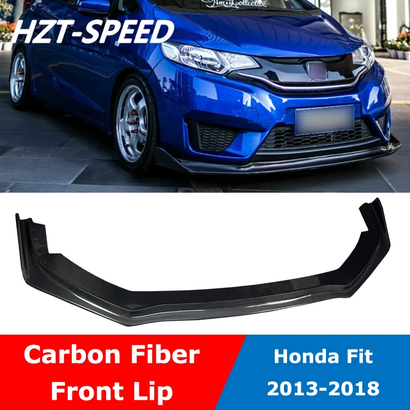 Fit GK5 Передняя лопата из углеродного волокна бампер спойлер диффузор для Honda Fit GK5 2013- автомобильный Стайлинг