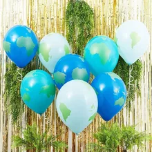 

6/10pcs Blue World Map Latex Balloon Earth Theme Space Planet Wedding Birthday Party Decor Earth Day Balloon Supplies Globos