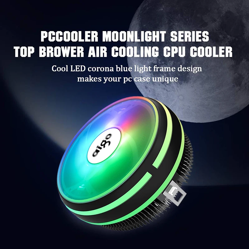 Aigo cpu Cooler RGB 120 мм cpu Cooling 4Pin PWM вентилятор кулер теплоотвод Intel LGA/115X/775/AM3/AM4 PC Вентилятор охлаждения компьютера радиатор