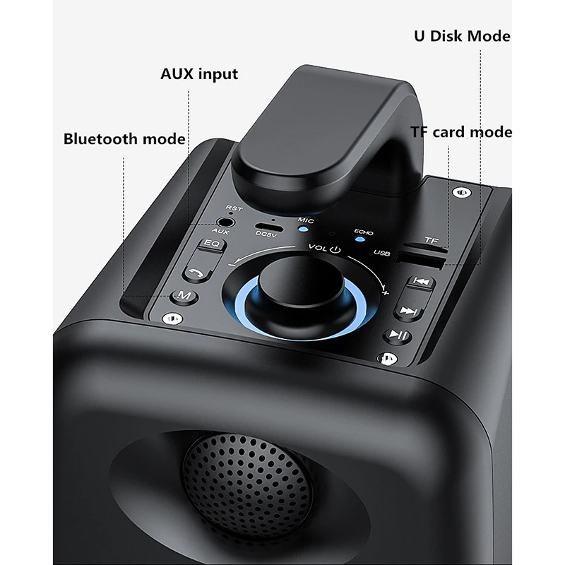 Portable Speaker  High Power Boom Box Outdoor 