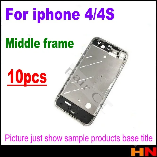 10 шт для iPhone 4 4S Высокое Качество Средняя рамка средняя Корпус запасная часть