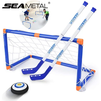 

Hockey Hover Kid Toy Set Mini Training Home Sport Set LED Ball Playing Hockey Game Hockey Toys 3-12-year Old Boy Girls Best Gift