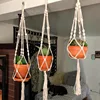 Hot Sales 100% Handmade Macrame Plant Hanger Flower /Pot Hanger For Wall Decor Courtyard Garden Hanging Planter Hanging Basket ► Photo 3/6