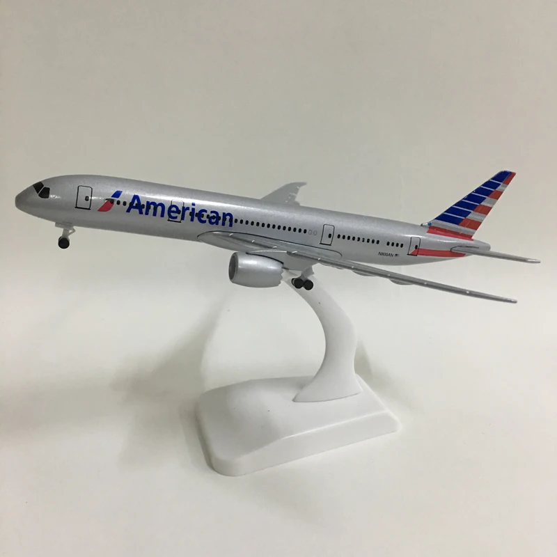 Джейсон пачка 20 см Американский авиакомпании Boeing 787 модель самолета Модель