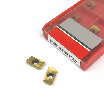 

10PCS APMT1135 PDER DP5320 Carbide Insert Turning tools Coating CVD+PVD apmt1135 Cutting tools for lathe Mill CNC milling cutter