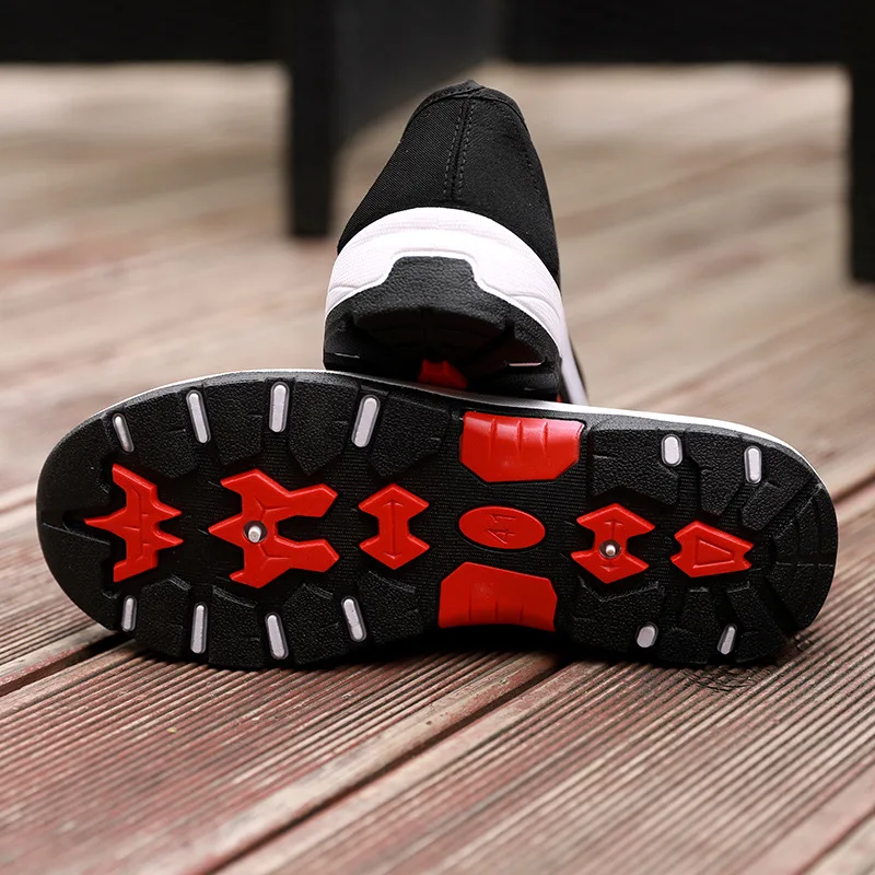 

2018 New Style Men-Mountain Climbing Bottom Cloth Shoes Driver's Shoes Two-color Sole Anti-slip Work Shoes MEN'S SHOES