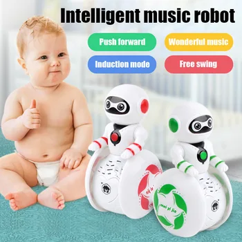 

Smart Robot Tumbler Toy Sound Light Induction Educational Gift for Children Kids Hot Sales