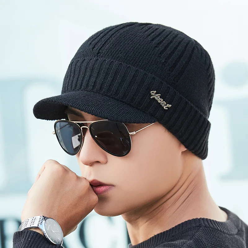 Новые зимние шапочки Skullies для мужчин женский шерстяной шарф маски Stepwear вязаная шапка для взрослых