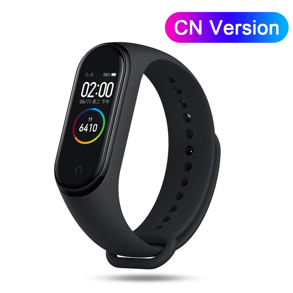 CN Versition Xiaomi mi Band 4 Smartband фитнес-трекер для измерения сердечного ритма mi band 3 Цвета экран Smartband Bluetooth Спорт Водонепроницаемый Band 4 - Цвет: CN Versition