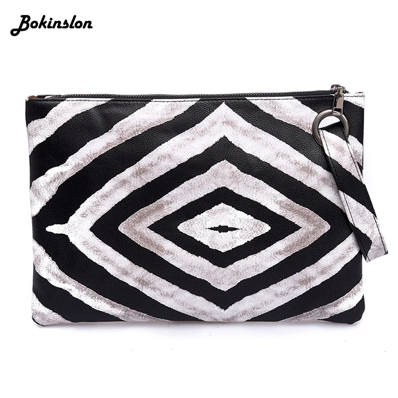 Bokinslon Clutch Bag Fashion Women 2020 Leopard Print Temperament Retro Casual Female | Багаж и сумки