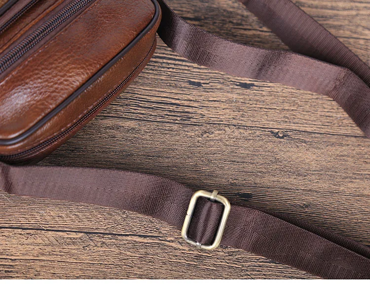 Genuine Cowhide Leather Shoulder Bag Small Messenger Bags Men Travel Crossbody Bag Handbags New Fashion Men Bag Flap