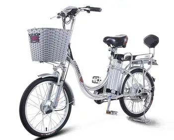 

26 Inch Electric Bicycle 48V Two Wheels Electric Bicycle High Speed Motor 240w 12AH Electric Scooter Seat