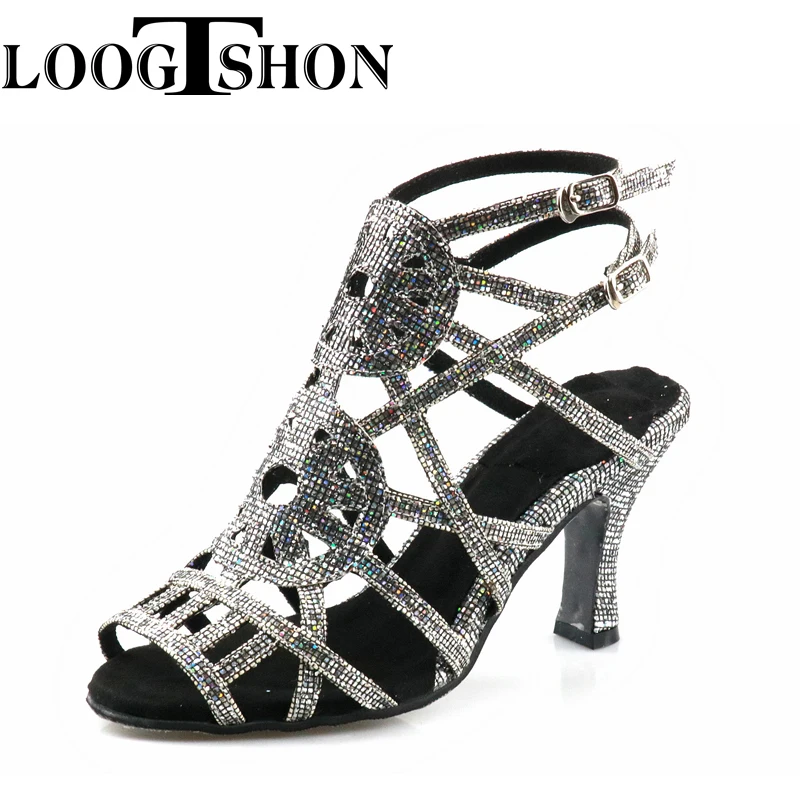 

Женские детские ботинки LOOGTSHON, женская обувь на весну и лето 2022, женская летняя обувь на каблуке, обувь для латиноамериканских танцев