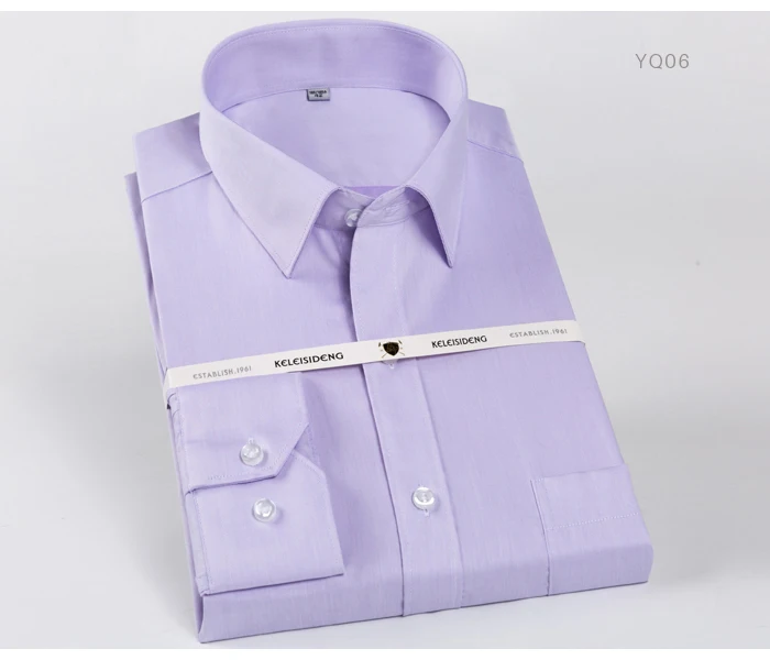 Мужские классические рубашки с длинным рукавом, стойкие к морщинкам, с одним накладным карманом, хлопок, официальные, деловые, классические топы, рубашка