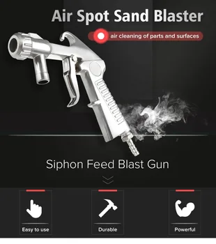 

2019 Newest Sandblaster Air Siphon Feed Blast Nozzle Ceramic Tips Abrasive Sand Blasting Glass Cleaning Tool Dust Removal