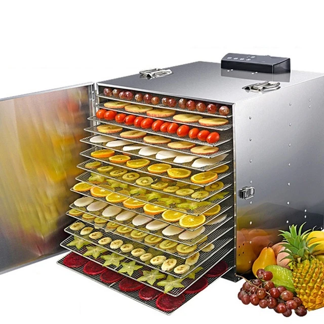 10 Layer Fruit Dryer Food Dehydrator Meat Seafood Food Processing Machine  Commercial Household Vegetables Kitchen Appliances - AliExpress