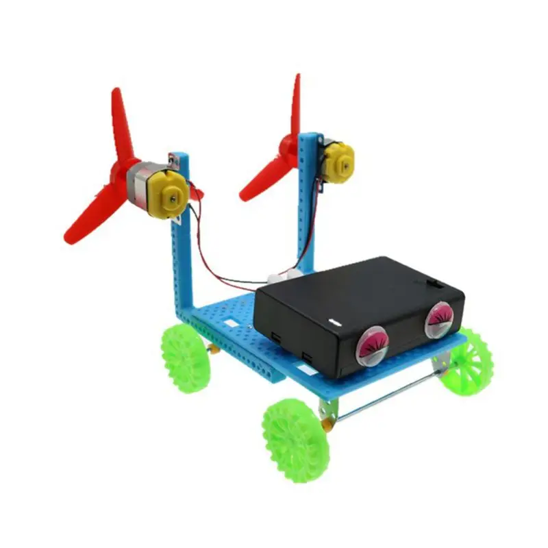 Двойной спираль электрическая ветряная турбина комплект питания DIY сборная игрушка детский учебный микроскоп эксперимент