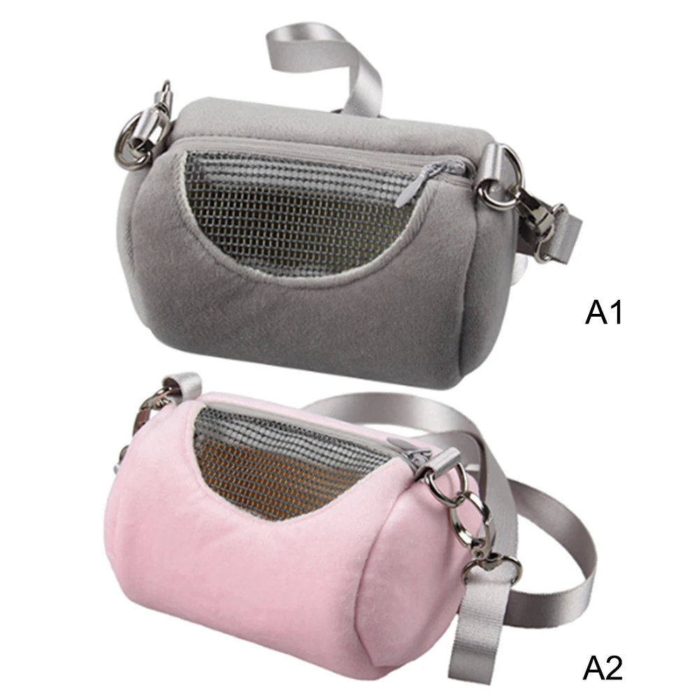 

Small Pet Travel Bag Hamster Carrier Breathable Shoulder Strap Outdoor Carrying Bags Breathable Small Pet Handbag pet bag