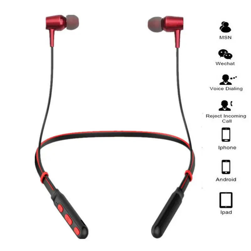 MeterMall Bluetooth 5,0, беспроводные Bluetooth наушники, спортивные наушники для бега, стерео гарнитура с супер басами, беспроводная гарнитура