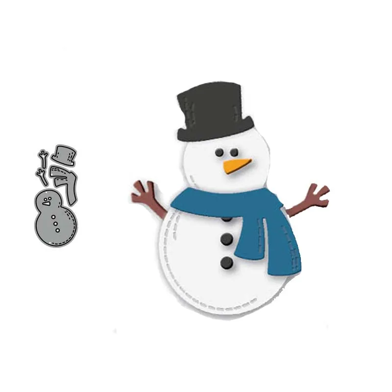 

JC New Design Metal Cutting Dies Snowman for Scrapbooking Craft Die Cut Stencil Punch Blade Card Make Mould Sheet Decor Template