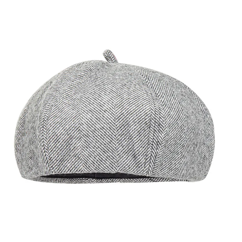 [LANMREM] осень и зима новые продукты мода ретро дикие Восьмиугольные шапки монохромный маляр шляпа PA653